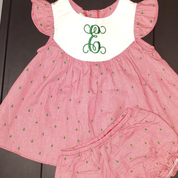 white christmas dresses Clara's Christmas Ruffle Twirl Dress 5/6